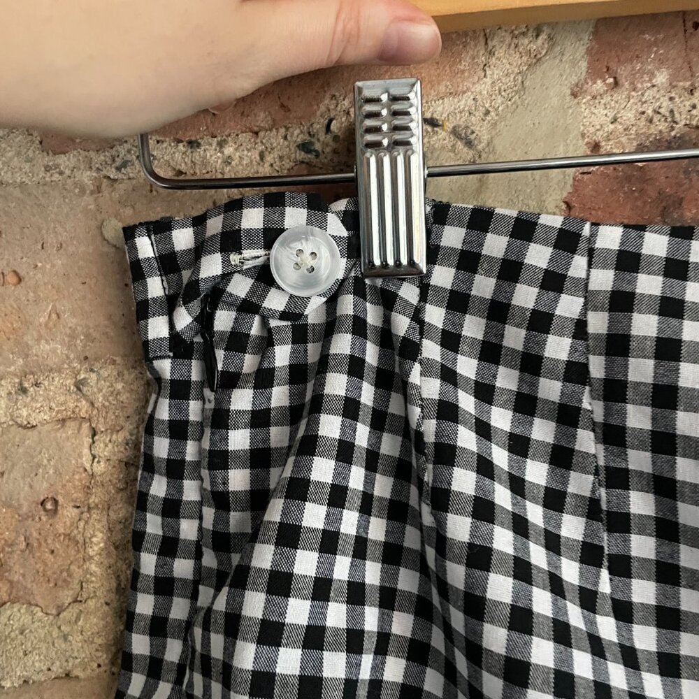 Rachel Antonoff Gingham Checkered Cigarette Cotton Pant Size 4 - Picture 5 of 7